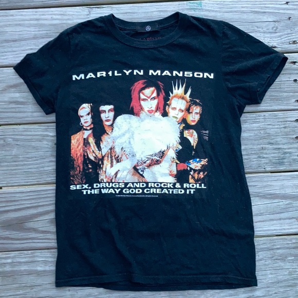 Missguided Tops - Marilyn Manson shirt